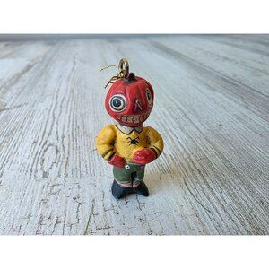 Dept 56 polliwoggs mini pumpkin Man ornament Halloween mini jack-o'-lantern shab